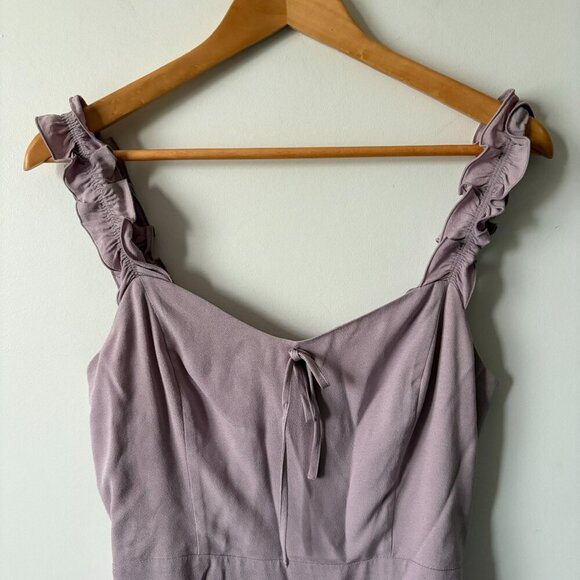 Aritzia Sunday Best Flirt Ruffle Dress Lilac Purple Size 8 - Picture 6 of 9